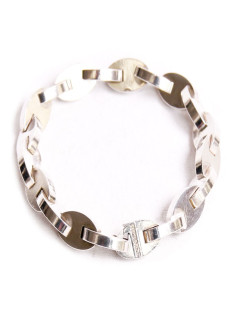 Bracelet HERMES chaîne d'ancre argent massif