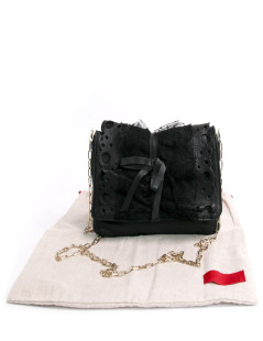 sc pochette Red VALENTINO cuir noir