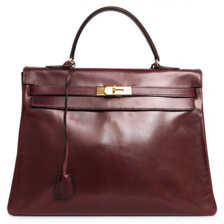 Sac Kelly HERMES bordeaux