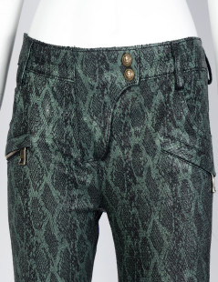 Pantalon Jean's BALMAIN en python vert dégradé