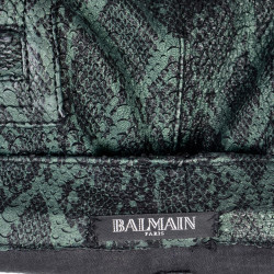 Pantalon Jean's BALMAIN en python vert dégradé