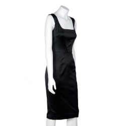 Robe du soir D&G T40 satin brillant noir