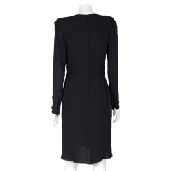 Robe du soir GUY LAROCHE t40 mousseline de soie noire 