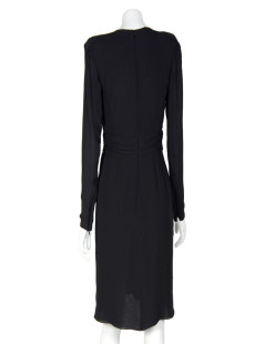 Robe GUY LAROCHE soie noire T38