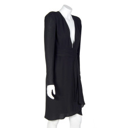 Robe GUY LAROCHE soie noire T38