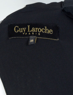 Robe GUY LAROCHE soie noire T38