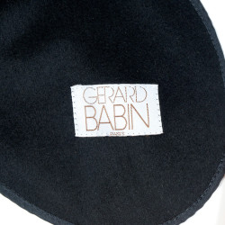 Cape GERARD BABIN drap de laine et renard noir