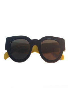 Lunettes de soleil CELINE noires et jaunes