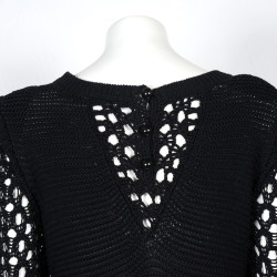 Robe CHANEL T crochet noir