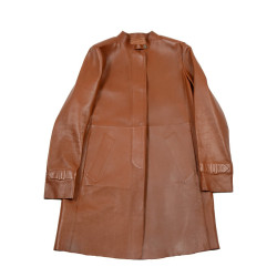 Trench PRADA t 42 it  cuir fauve 