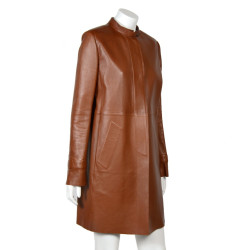 Trench PRADA t 42 it  cuir fauve 