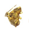 Broche CHRISTIAN DIOR "abeille"saphir et brillants