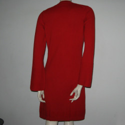 Long waistcoat CHANEL red cashmere