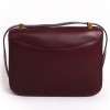 Sac "Constance" HERMES cuir box rouge H 