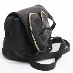 Sac pochette See by CHLOE cuir noir