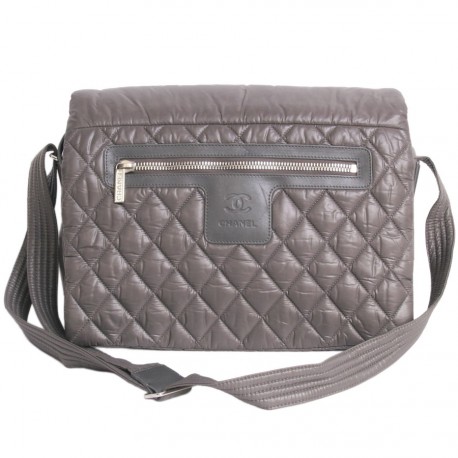 Sacoche CHANEL gris cendré