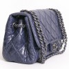 Sac CHANEL cuir souple bleu