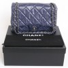 Sac CHANEL cuir souple bleu