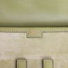  Pochette Jige HERMES veau velours vert pistache