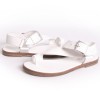 Sandales "Escale" HERMES T 37 veau blanc