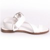 Sandales "Escale" HERMES T 37 veau blanc