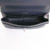 Sac jumbo CHANEL cuir caviar bicolore bleu et gris foncé