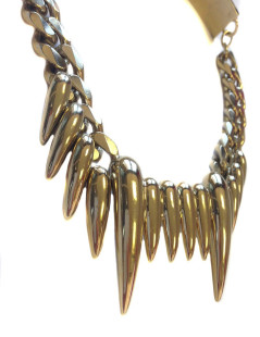 Collier "dents de vampire" GIVENCHY doré