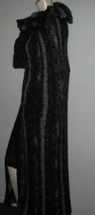 Long black cape and gray CHANEL