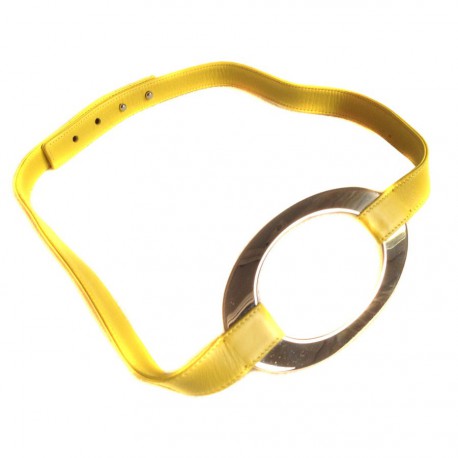 Ceinture MARNI en cuir jaune 