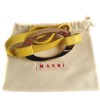 Ceinture MARNI en cuir jaune 