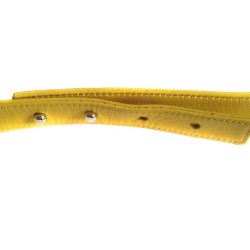 Ceinture MARNI en cuir jaune 