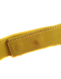 Ceinture MARNI en cuir jaune 