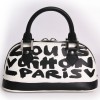 Sac "Alma Graff" LOUIS VUITTON PM cuir glacé monogram graffiti