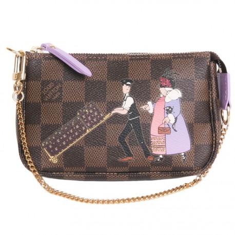 Pochette Collector LOUIS VUITTON toile enduite damier