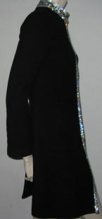 Black coat & rhinestones DOLCE GABBANA