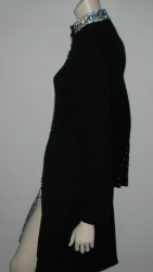 Black coat & rhinestones DOLCE GABBANA