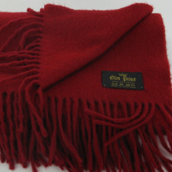 GLEN PRINCE red cashmere scarf