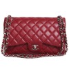 Sac Jumbo CHANEL cuir caviar rouge