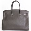 Birkin 35 HERMES taurillon clemence Brown