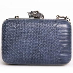 Sac pochette HOUSE OF HARLOW 160 serpent bleu