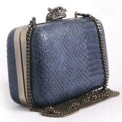 Sac pochette HOUSE OF HARLOW 160 serpent bleu