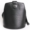 Cluny LOUIS VUITTON black epi leather bag