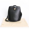 Cluny LOUIS VUITTON black epi leather bag