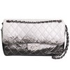 sac CHANEL venis brillant gris et noir