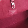 Sac "Never full" avec sa pochette LOUIS VUITTON cuir épi fuchsia