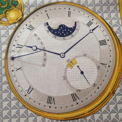 Foulard "les montres" BREGUET en soie