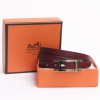 Bracelet "Hapi 3" HERMES en cuir bordeaux