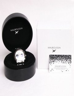 MAUBOUSSIN 'Time for Ever' watch in white gold and ceramic