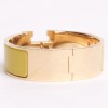 Click Clac HERMES enamel yellow T 17 cm bracelet