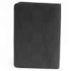 Black infinite checkerboard leather LOUIS VUITTON pocket organizer